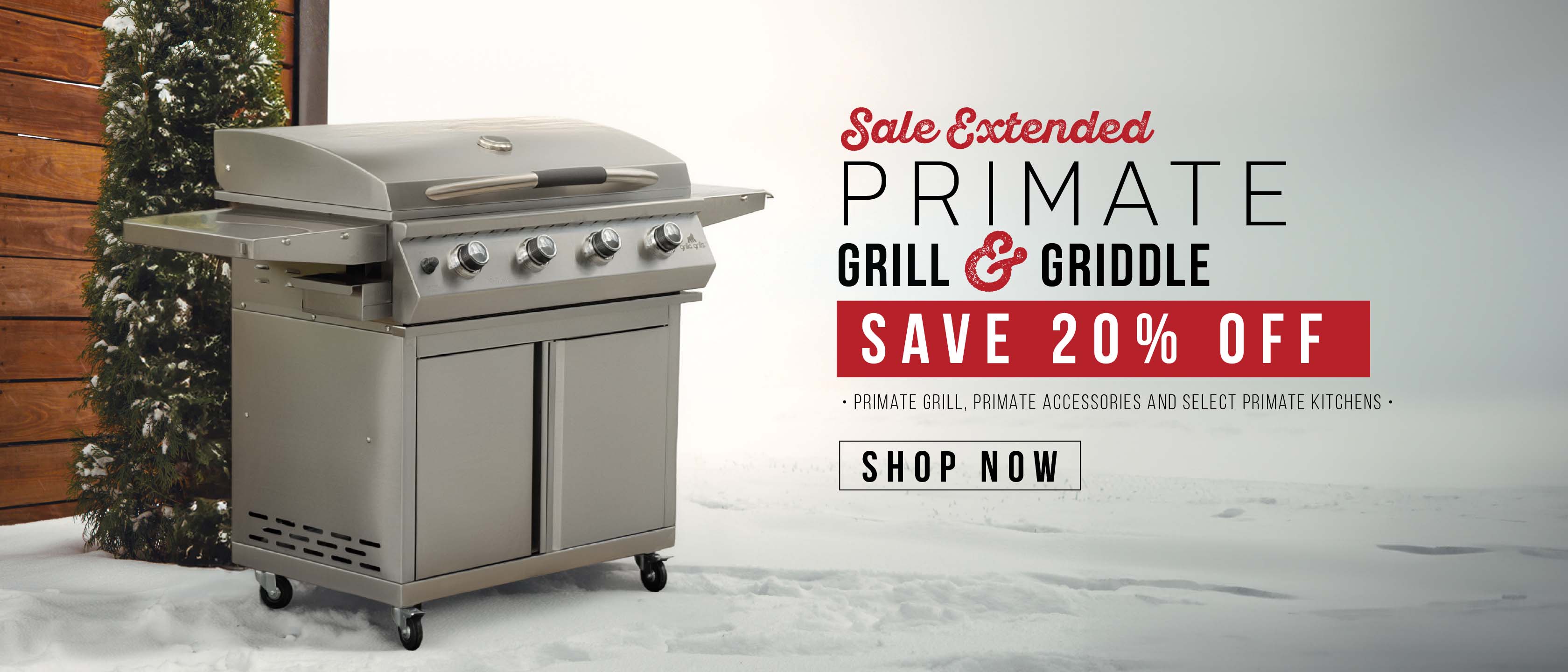 Save 20% On the Primate Grill & Griddle